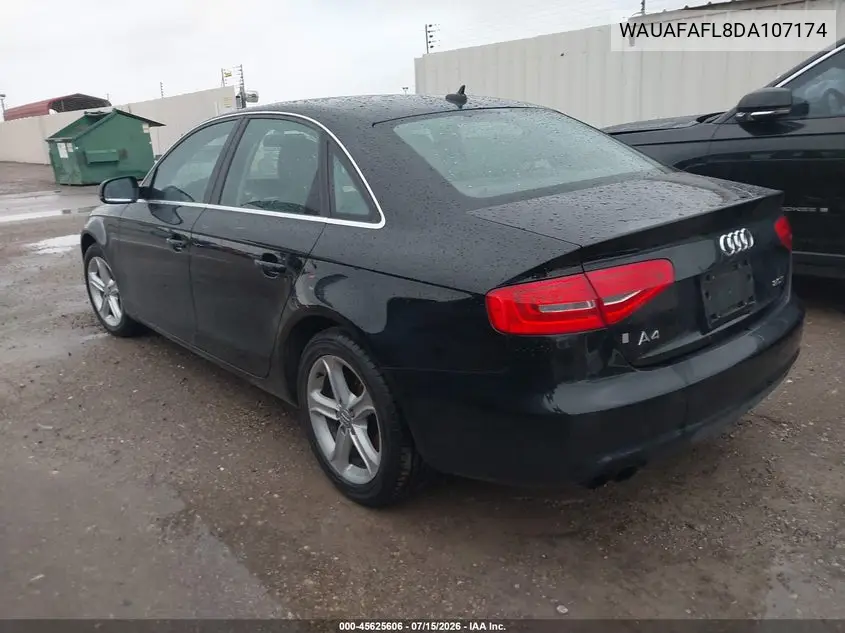 2013 Audi A4 2.0T Premium VIN: WAUAFAFL8DA107174 Lot: 45625606