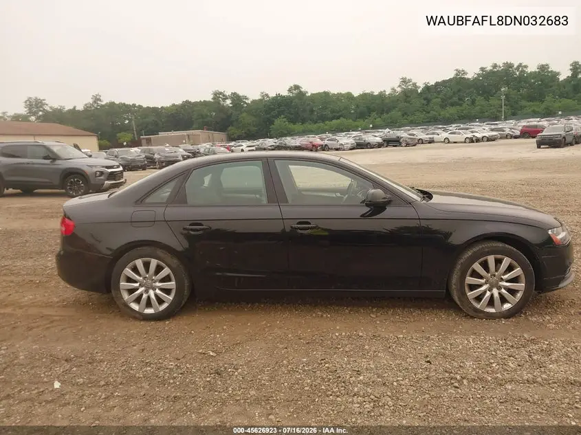 2013 Audi A4 2.0T Premium VIN: WAUBFAFL8DN032683 Lot: 45626923