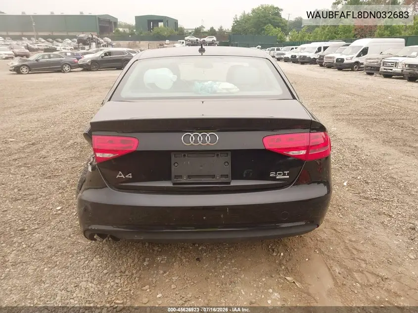 2013 Audi A4 2.0T Premium VIN: WAUBFAFL8DN032683 Lot: 45626923