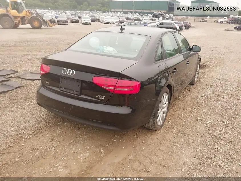 2013 Audi A4 2.0T Premium VIN: WAUBFAFL8DN032683 Lot: 45626923