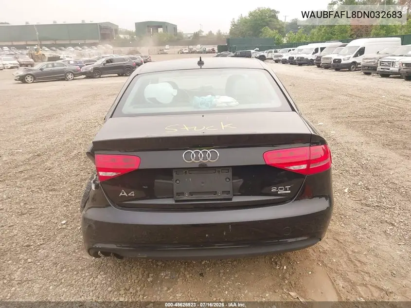 2013 Audi A4 2.0T Premium VIN: WAUBFAFL8DN032683 Lot: 45626923