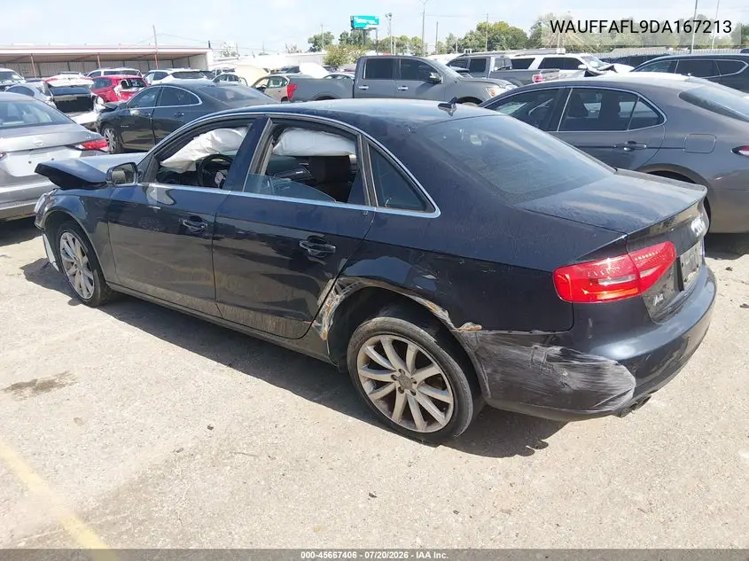 2013 Audi A4 2.0T Premium VIN: WAUFFAFL9DA167213 Lot: 45667406