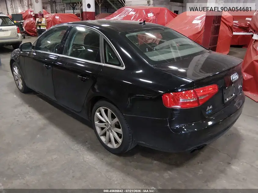 2013 Audi A4 2.0T Premium VIN: WAUEFAFL9DA054681 Lot: 45686842