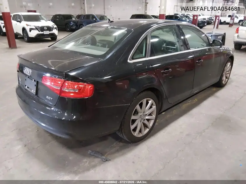 2013 Audi A4 2.0T Premium VIN: WAUEFAFL9DA054681 Lot: 45686842