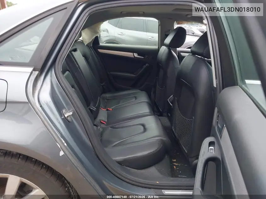 2013 Audi A4 2.0T Premium VIN: WAUAFAFL3DN018010 Lot: 45687148
