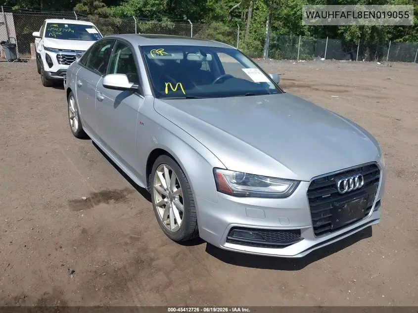 2014 Audi A4 2.0T Premium VIN: WAUHFAFL8EN019055 Lot: 45412726