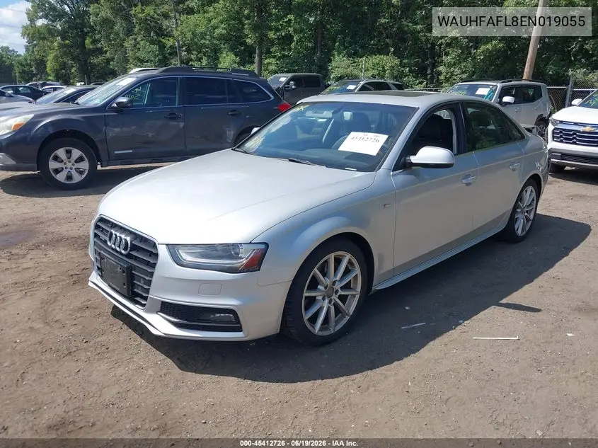 2014 Audi A4 2.0T Premium VIN: WAUHFAFL8EN019055 Lot: 45412726
