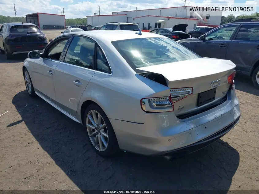 2014 Audi A4 2.0T Premium VIN: WAUHFAFL8EN019055 Lot: 45412726