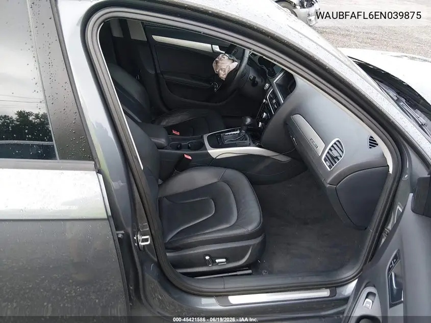 2014 Audi A4 2.0T Premium VIN: WAUBFAFL6EN039875 Lot: 45421586