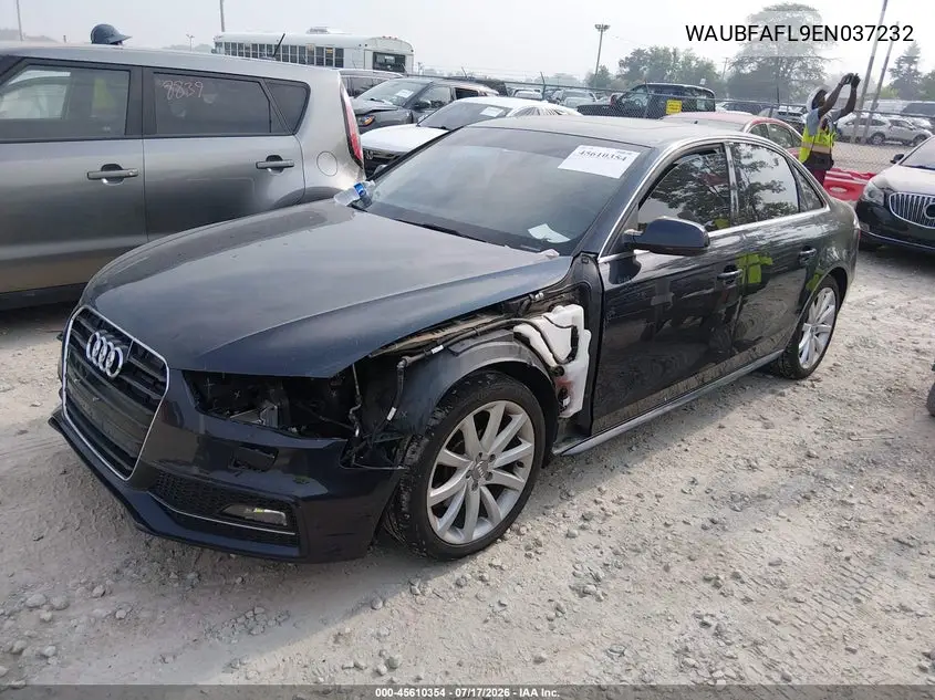 2014 Audi A4 2.0T Premium VIN: WAUBFAFL9EN037232 Lot: 45610354