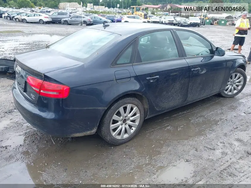 2014 Audi A4 2.0T Premium VIN: WAUBFAFL4EN004686 Lot: 45616202