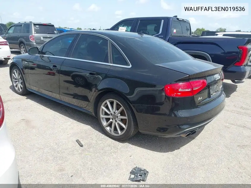 2014 Audi A4 2.0T Premium VIN: WAUFFAFL3EN019536 Lot: 45659043