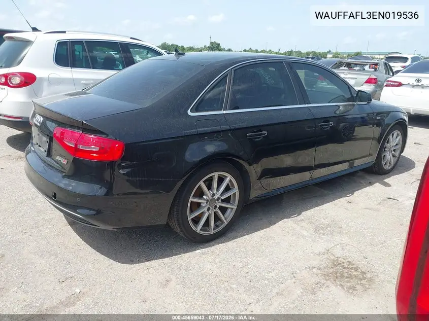 2014 Audi A4 2.0T Premium VIN: WAUFFAFL3EN019536 Lot: 45659043