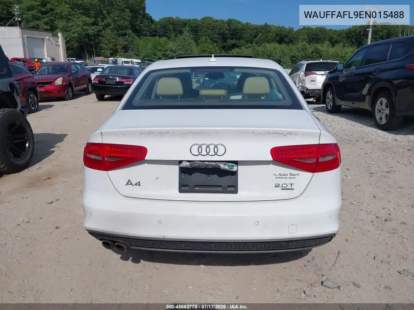 2014 Audi A4 2.0T Premium VIN: WAUFFAFL9EN015488 Lot: 45662775