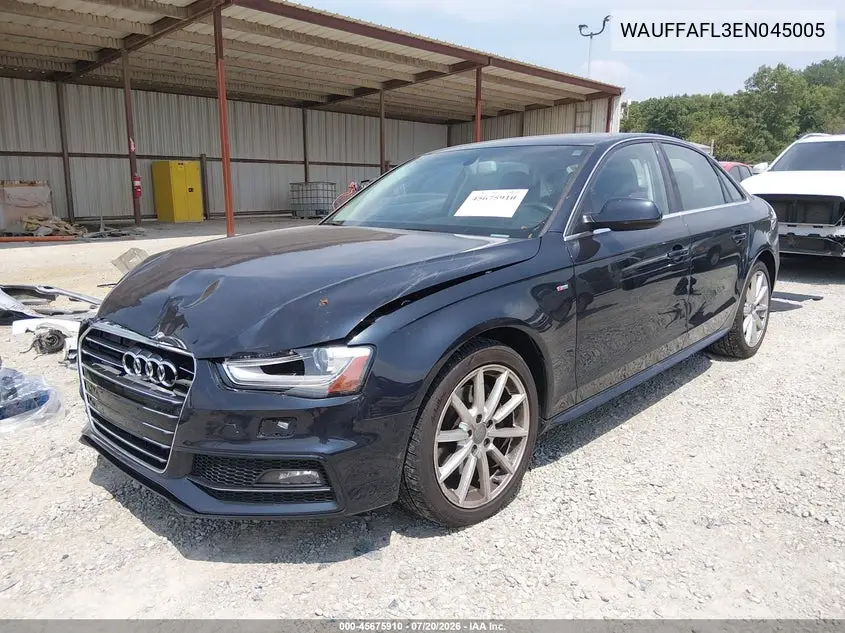 2014 Audi A4 2.0T Premium VIN: WAUFFAFL3EN045005 Lot: 45675910