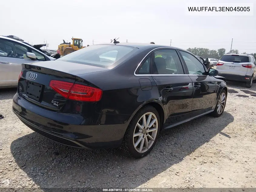 2014 Audi A4 2.0T Premium VIN: WAUFFAFL3EN045005 Lot: 45675910