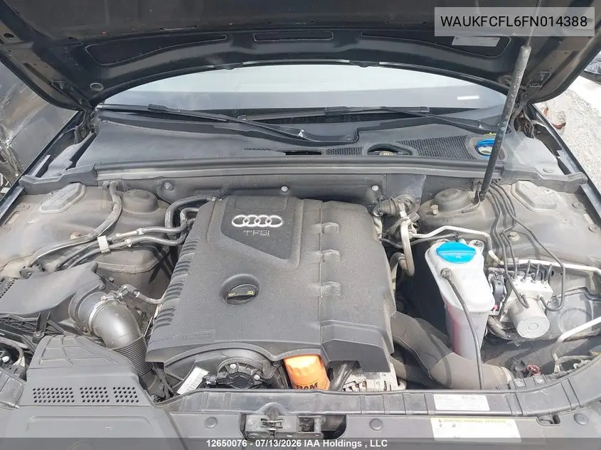 2015 Audi A4 2.0T Technik Plus VIN: WAUKFCFL6FN014388 Lot: 12650076
