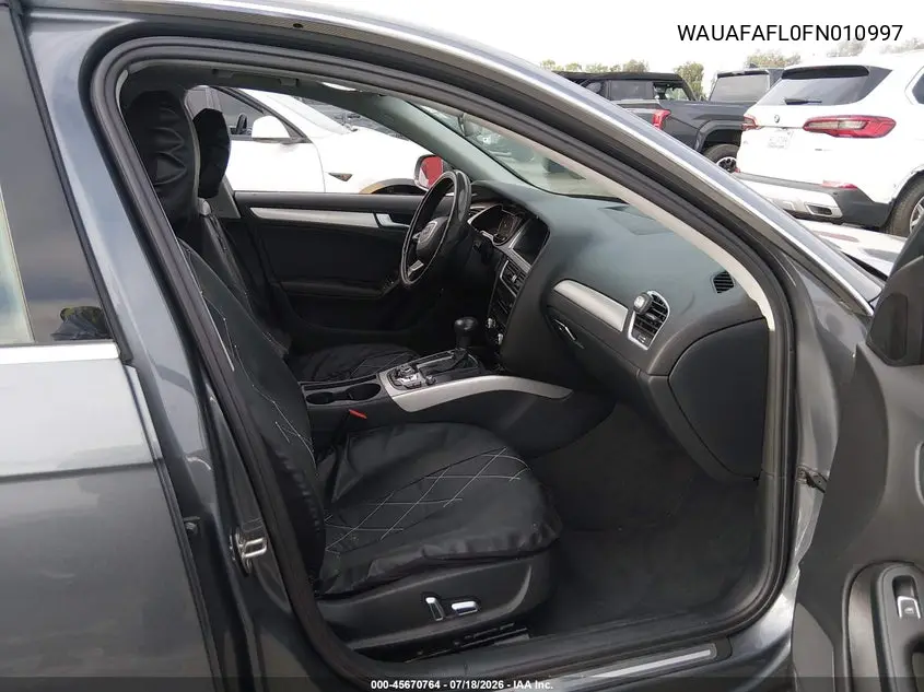 2015 Audi A4 2.0T Premium VIN: WAUAFAFL0FN010997 Lot: 45670764