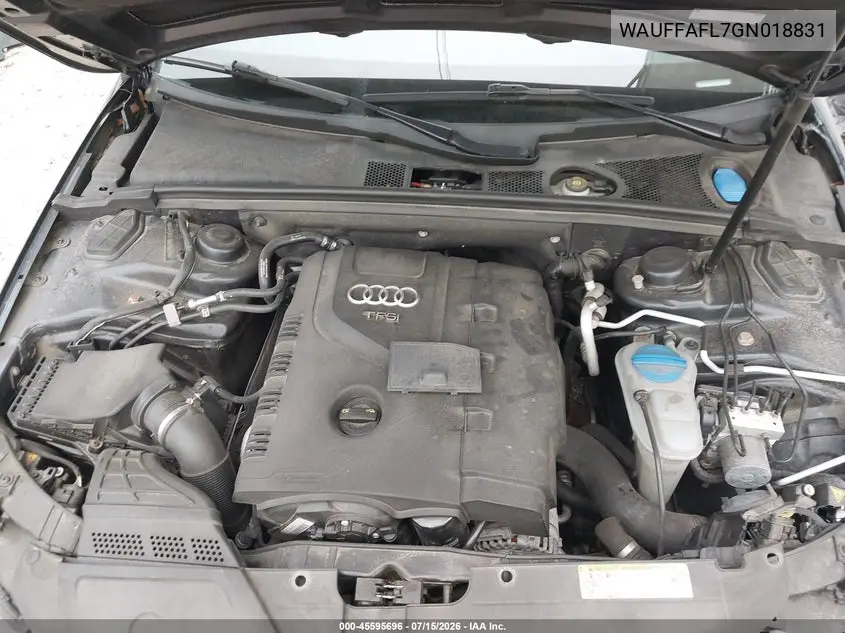 2016 Audi A4 Premium Plus VIN: WAUFFAFL7GN018831 Lot: 45595696