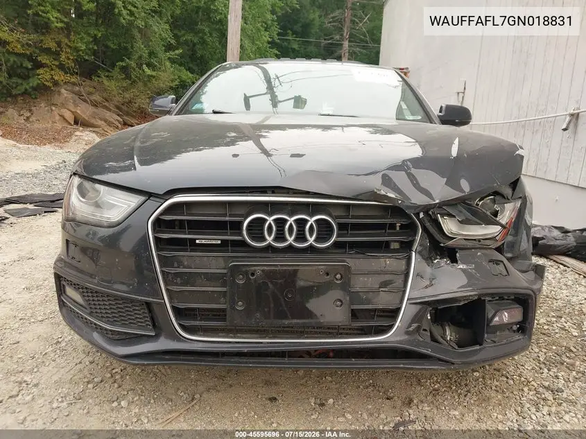 2016 Audi A4 Premium Plus VIN: WAUFFAFL7GN018831 Lot: 45595696