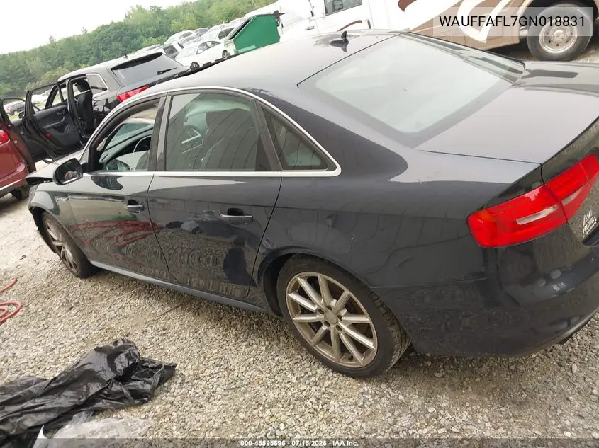 2016 Audi A4 Premium Plus VIN: WAUFFAFL7GN018831 Lot: 45595696
