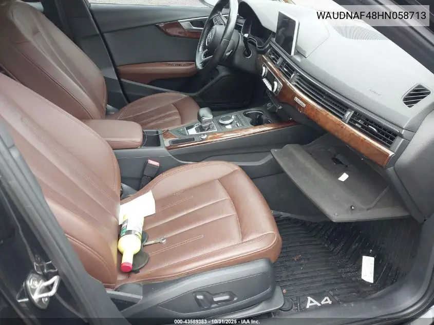 WAUDNAF48HN058713 2017 Audi A4 2.0T Season Of Audi Premium