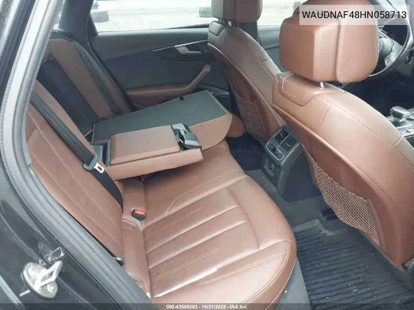 WAUDNAF48HN058713 2017 Audi A4 2.0T Season Of Audi Premium