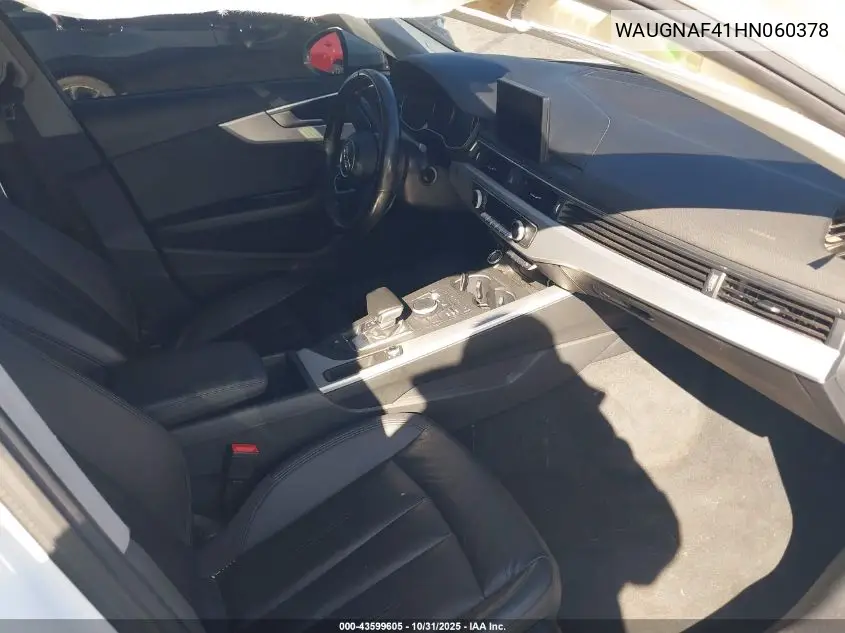 WAUGNAF41HN060378 2017 Audi A4 2.0T Premium