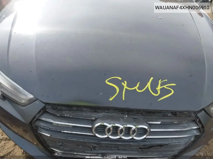 WAUANAF4XHN006910 2017 Audi A4 2.0T Premium
