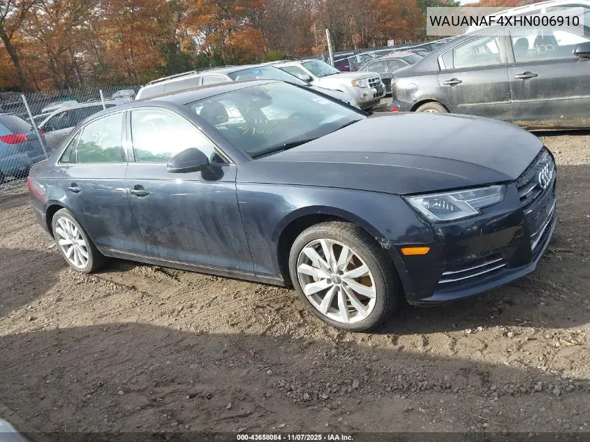 WAUANAF4XHN006910 2017 Audi A4 2.0T Premium