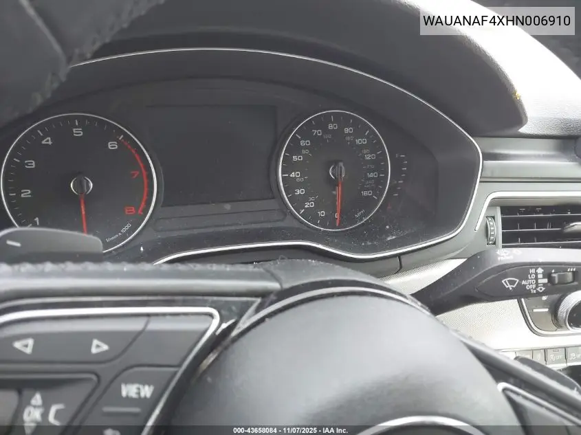WAUANAF4XHN006910 2017 Audi A4 2.0T Premium