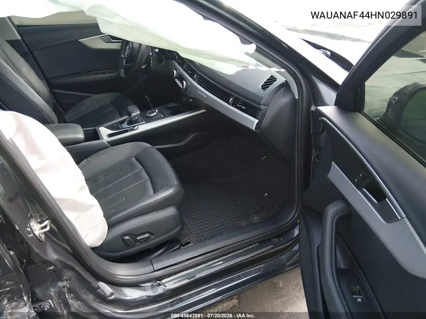 2017 Audi A4 Premium VIN: WAUANAF44HN029891 Lot: 45642591