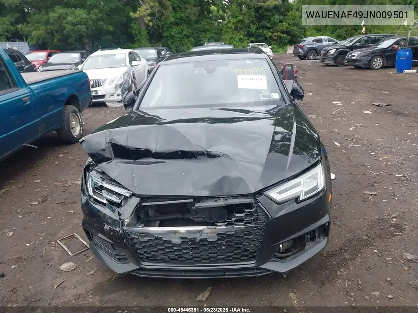 2018 Audi A4 2.0T Premium/2.0T Tech Premium VIN: WAUENAF49JN009501 Lot: 45446351