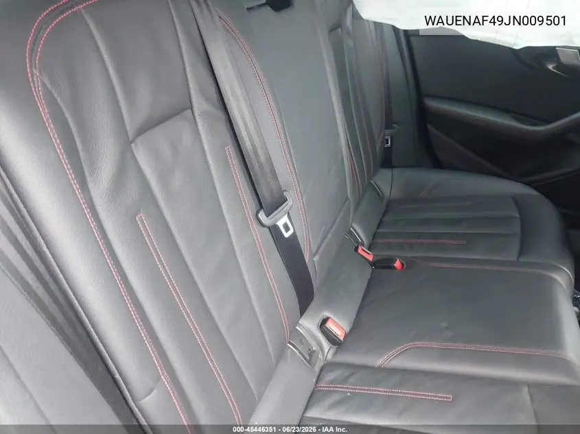 2018 Audi A4 2.0T Premium/2.0T Tech Premium VIN: WAUENAF49JN009501 Lot: 45446351