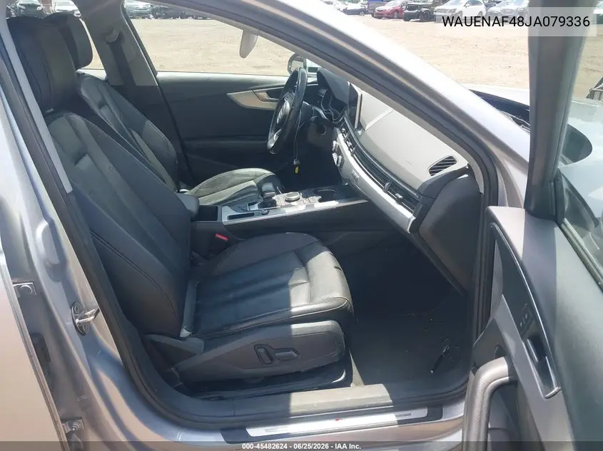 2018 Audi A4 2.0T Premium/2.0T Tech Premium VIN: WAUENAF48JA079336 Lot: 45482624