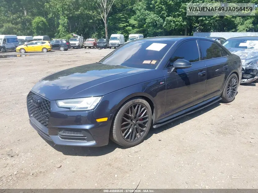 2018 Audi A4 2.0T Premium/2.0T Tech Premium VIN: WAUENAF49JA054459 Lot: 45565535
