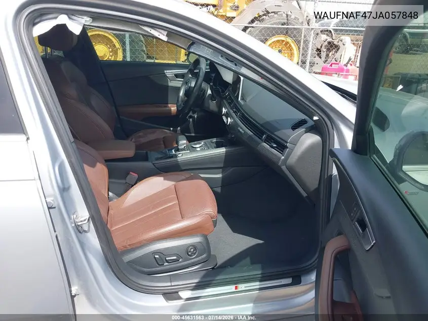 2018 Audi A4 2.0T Premium VIN: WAUFNAF47JA057848 Lot: 45631563