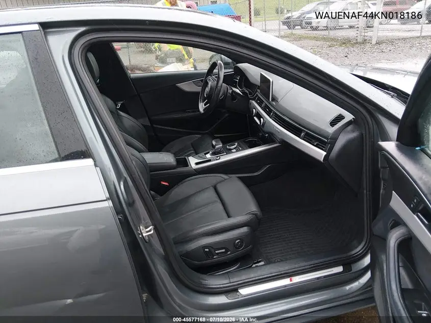 2019 Audi A4 45 Premium VIN: WAUENAF44KN018186 Lot: 45577168