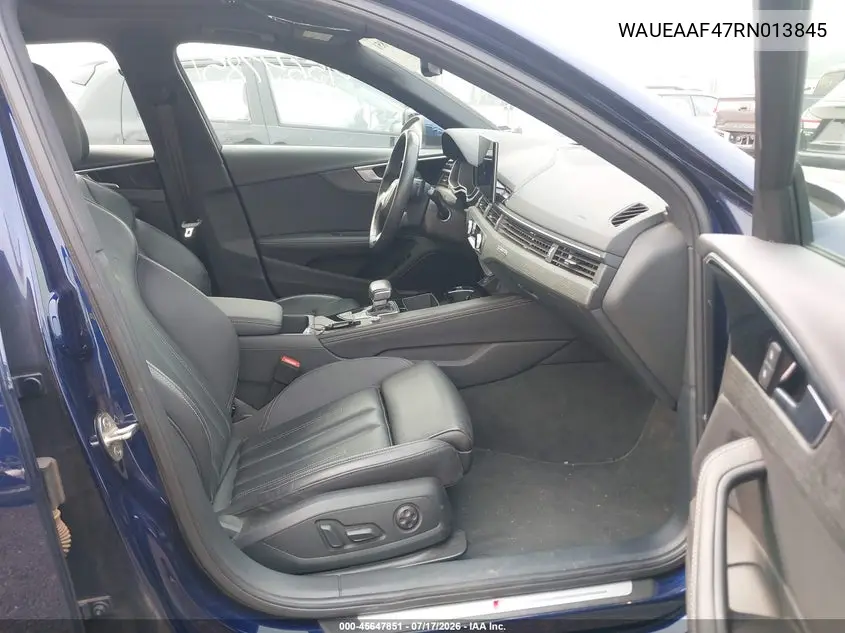 2024 Audi A4 Premium Plus 45 Tfsi S Line Quattro S Tronic VIN: WAUEAAF47RN013845 Lot: 45647851