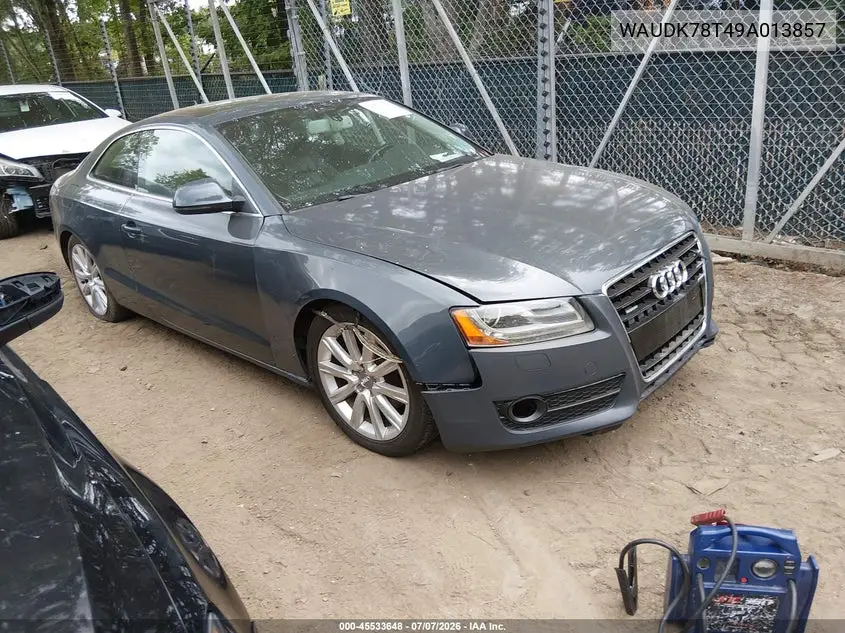 2009 Audi A5 3.2L VIN: WAUDK78T49A013857 Lot: 45533648