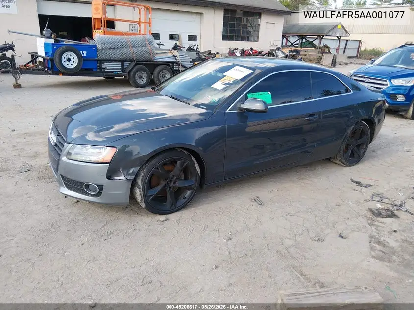 2010 Audi A5 2.0T Premium VIN: WAULFAFR5AA001077 Lot: 45206617