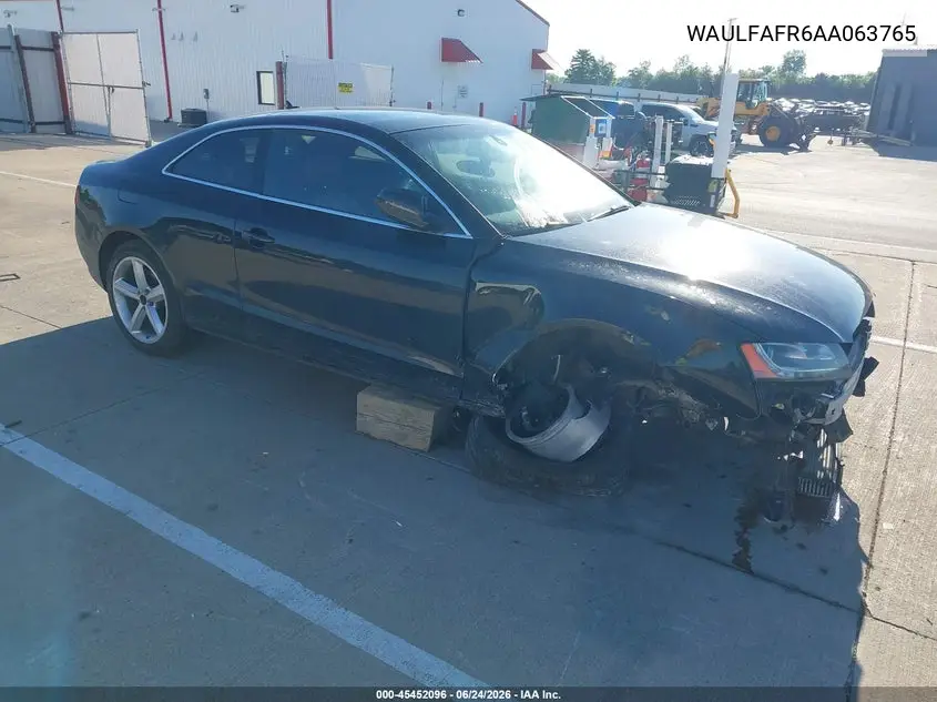 2010 Audi A5 2.0T Premium VIN: WAULFAFR6AA063765 Lot: 45452096
