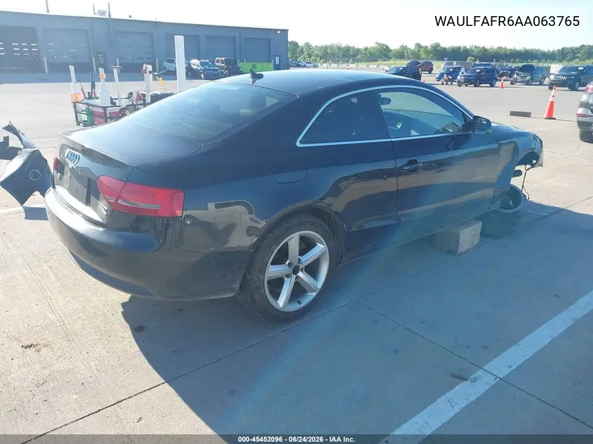 2010 Audi A5 2.0T Premium VIN: WAULFAFR6AA063765 Lot: 45452096