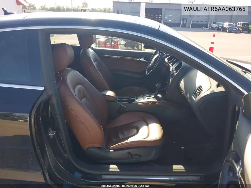 2010 Audi A5 2.0T Premium VIN: WAULFAFR6AA063765 Lot: 45452096