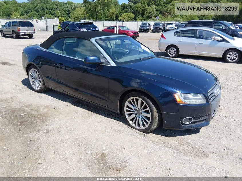 2010 Audi A5 2.0T Premium VIN: WAUVFAFH8AN018299 Lot: 45466853