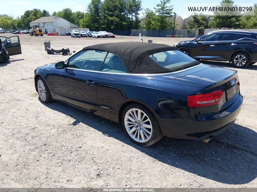 2010 Audi A5 2.0T Premium VIN: WAUVFAFH8AN018299 Lot: 45466853