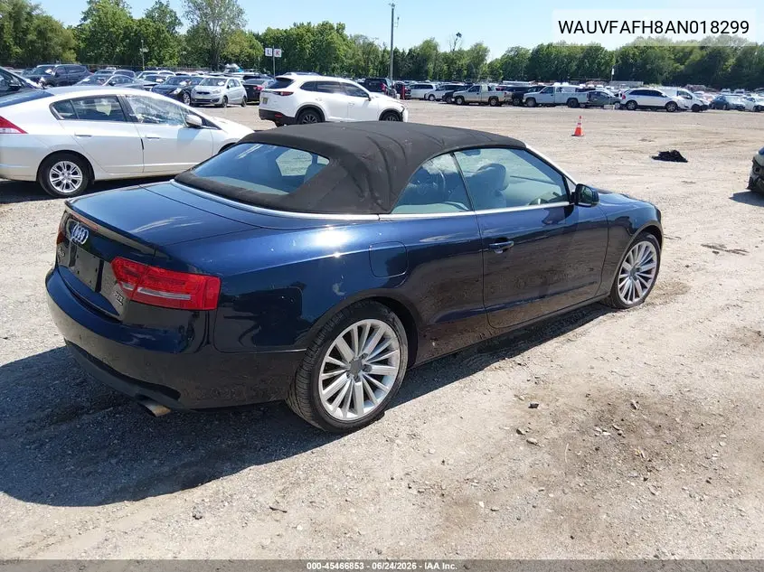 2010 Audi A5 2.0T Premium VIN: WAUVFAFH8AN018299 Lot: 45466853