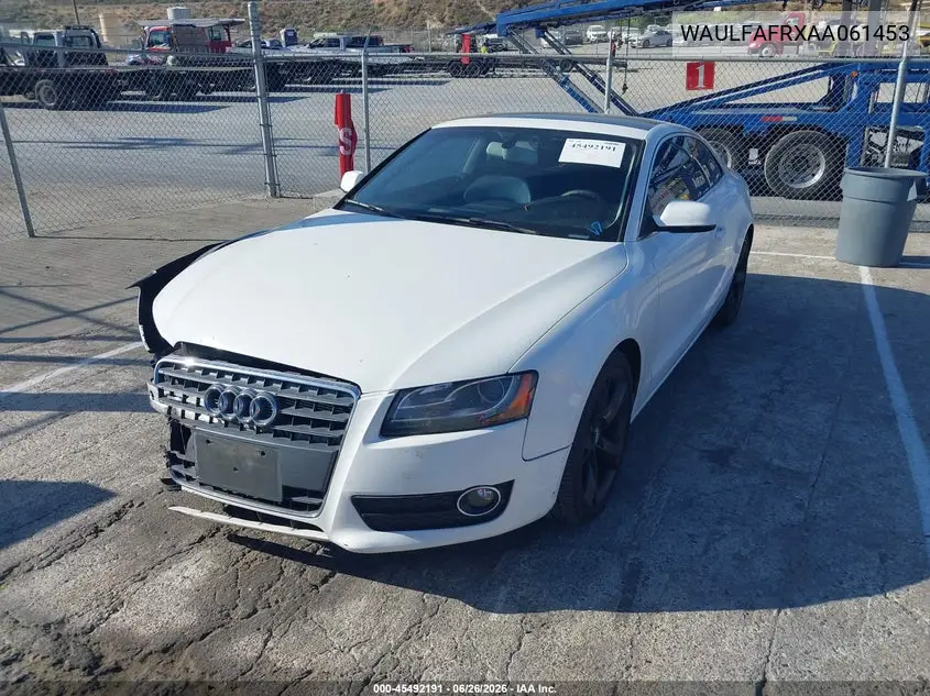 2010 Audi A5 2.0T Premium VIN: WAULFAFRXAA061453 Lot: 45492191