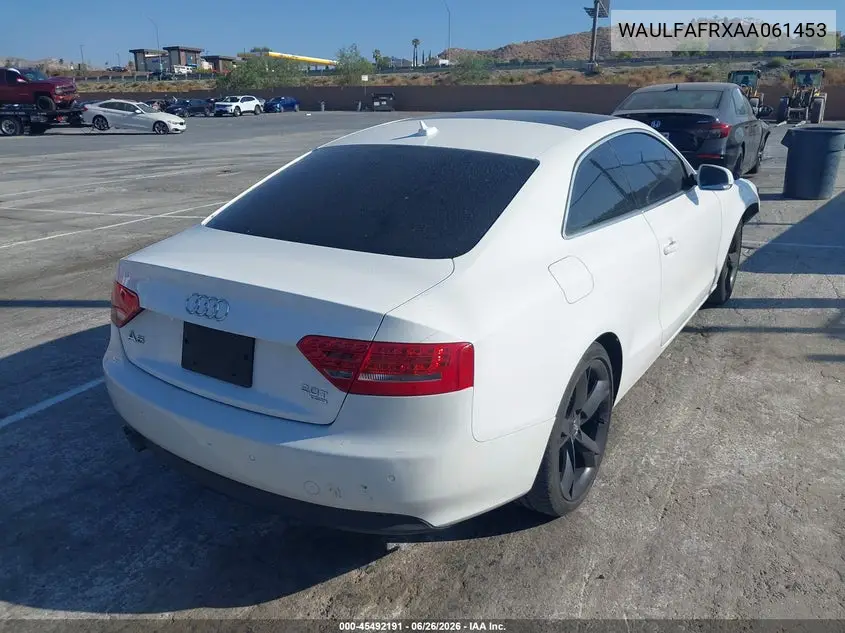 2010 Audi A5 2.0T Premium VIN: WAULFAFRXAA061453 Lot: 45492191