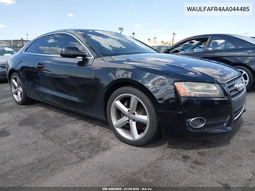 2010 Audi A5 2.0T Premium VIN: WAULFAFR4AA044485 Lot: 45684948